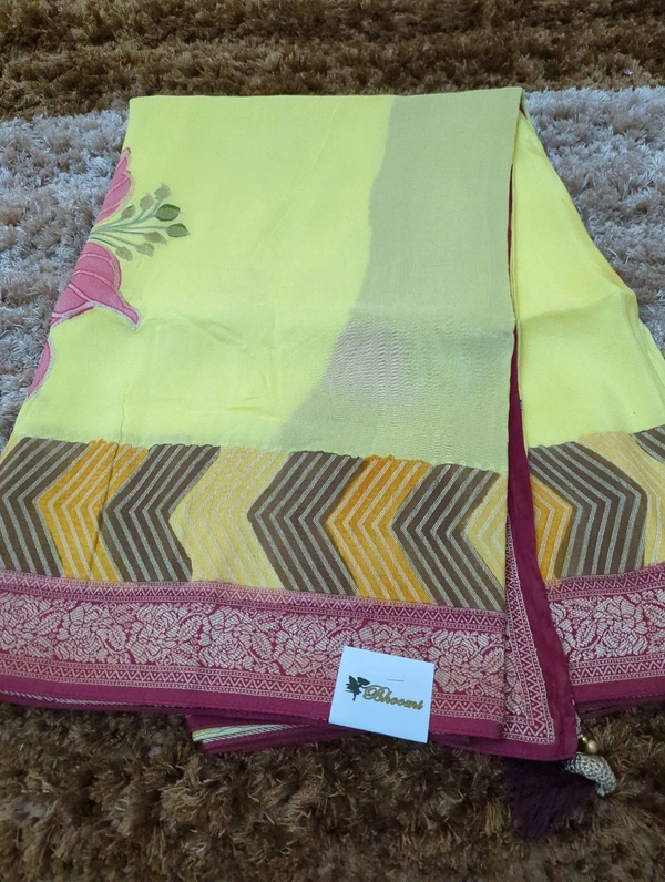 Pure Dola Weaving  - Yellow