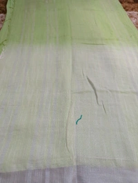 Soft Lenin With Hand Work - green