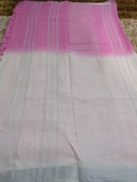 Soft Lenin With Hand Work - pink