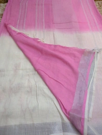 Soft Lenin With Hand Work - pink