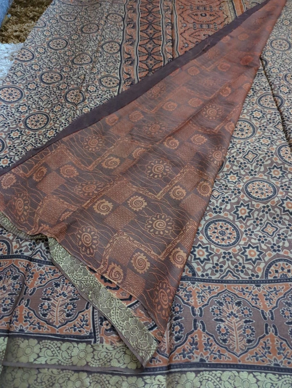 Pure Chinnon Ajarakh - brown