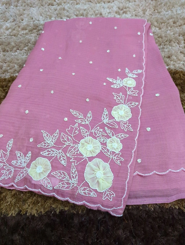 Pure Viscose Tissue Kota - pink