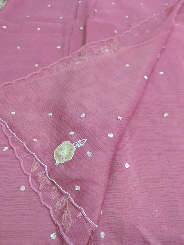 Pure Viscose Tissue Kota - pink