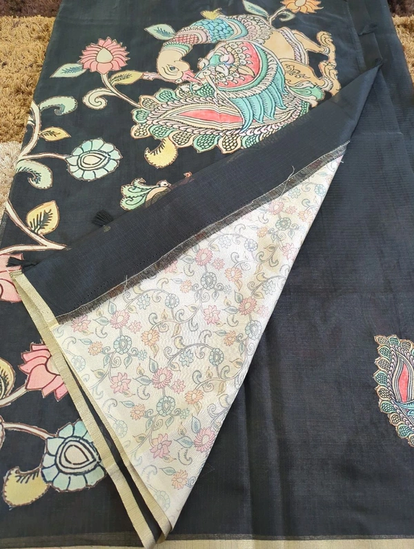 Silk Kota Designer  - Black