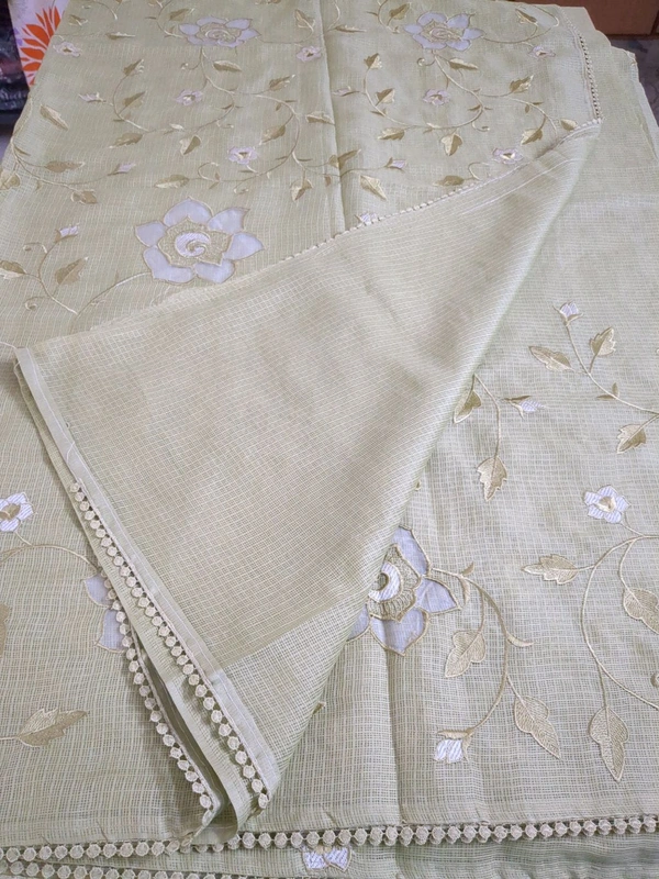 Pure Designer Kota - Mint Green
