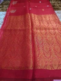 Pure Handloom Muslin - Red