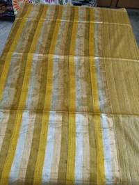 Pure Handloom Tissue  Tusser  - Gold