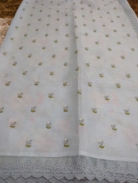 Designer Kota Embroidery  - Gray