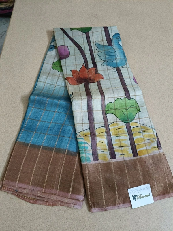 Pure Handloom Tusser Checks  - Shakespeare