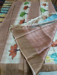 Pure Handloom Tusser Checks  - Shakespeare