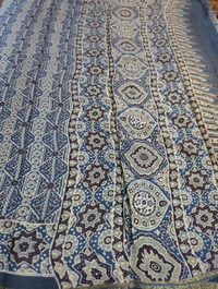 Pure Chinnon Ajarakh - blue