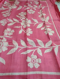 Pure Handloom Silk Digital  - Tickle Me Pink