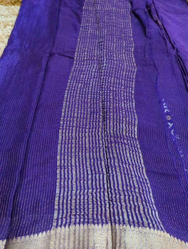 Pure Chinnon With Bandhej Blouse  - Seance