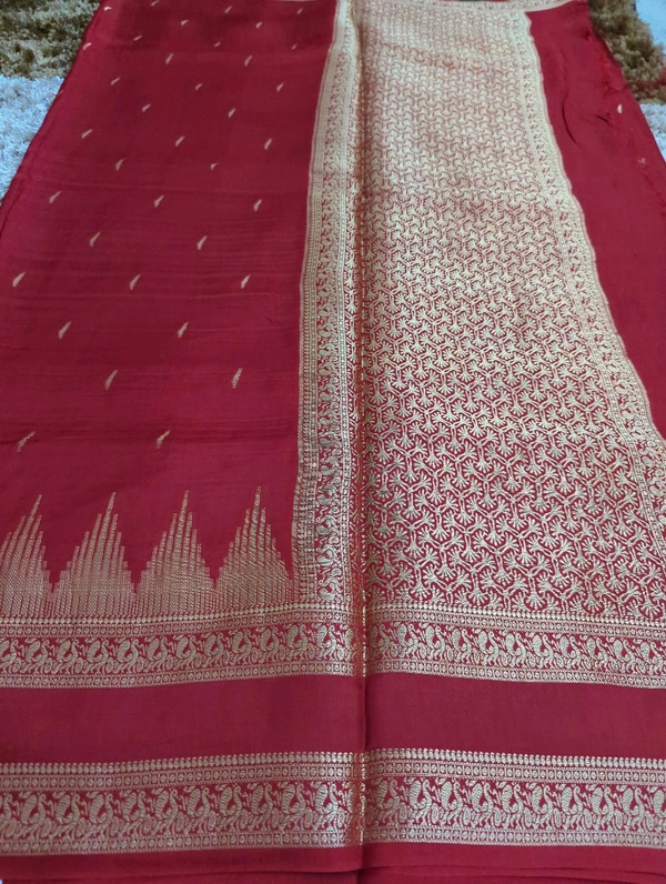 Pure Dola Weaving  - Maroon