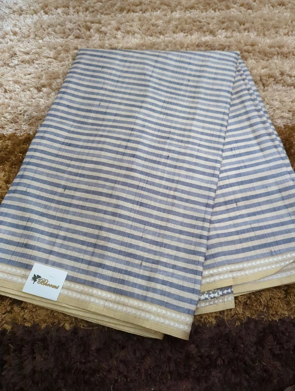 Designer Tussar  - Gray