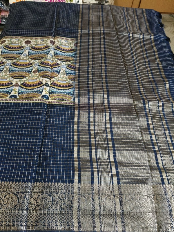 Pure Chinnon Checks - Navy Blue