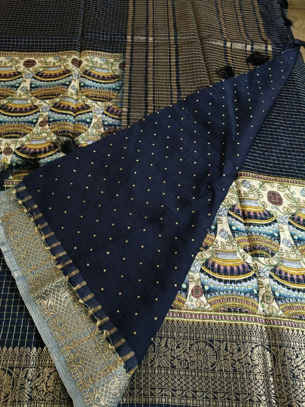 Pure Chinnon Checks - Navy Blue