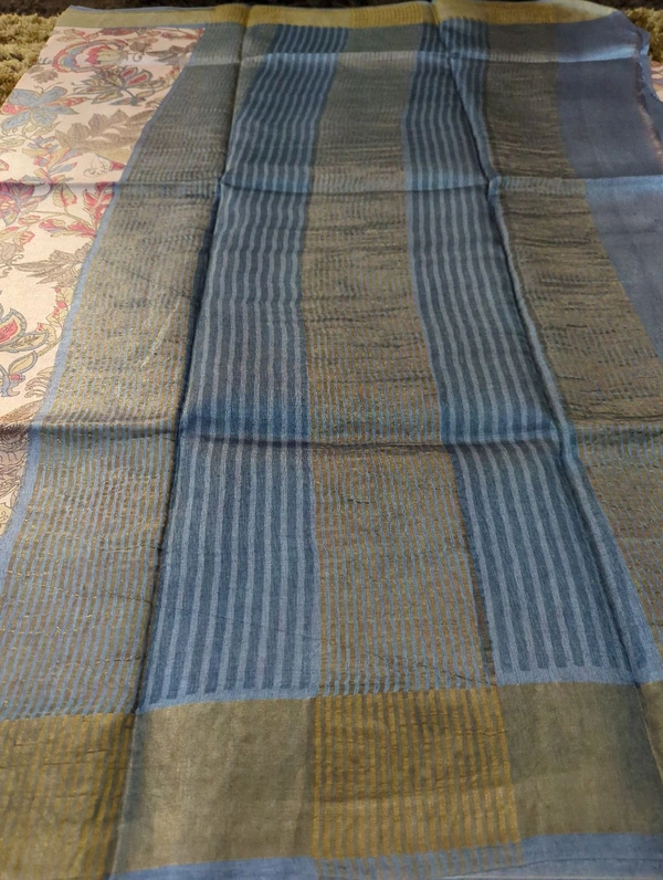 Pure Handloom Tusser Digital - Sundown
