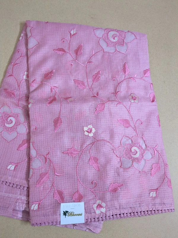 Pure Designer Kota - Pink Lace