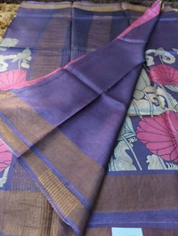 Pure Handloom Tusser Digital  - Seance
