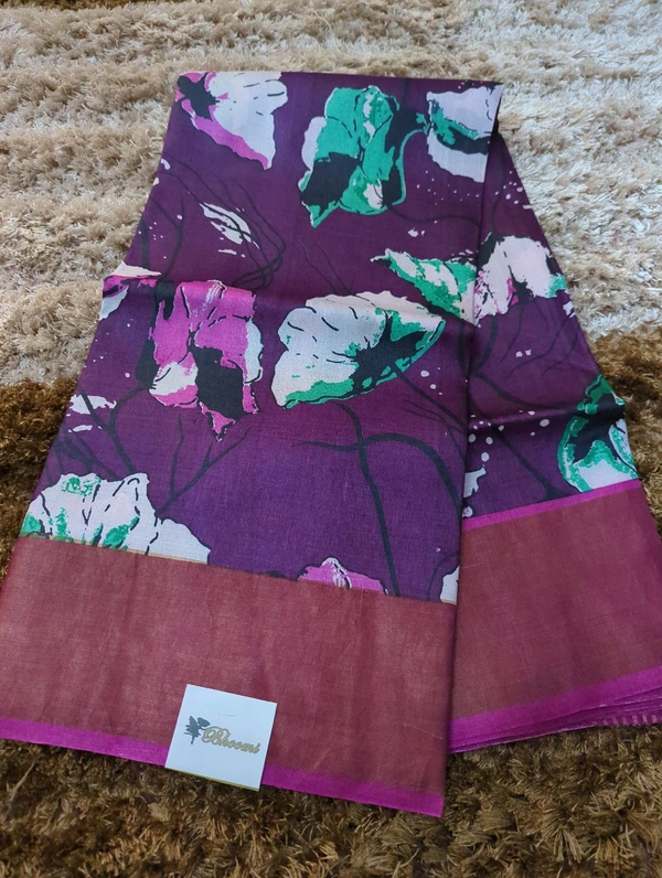 Pure Handloom Tusser Digital  - Seance