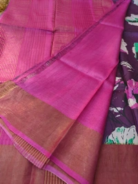 Pure Handloom Tusser Digital  - Seance