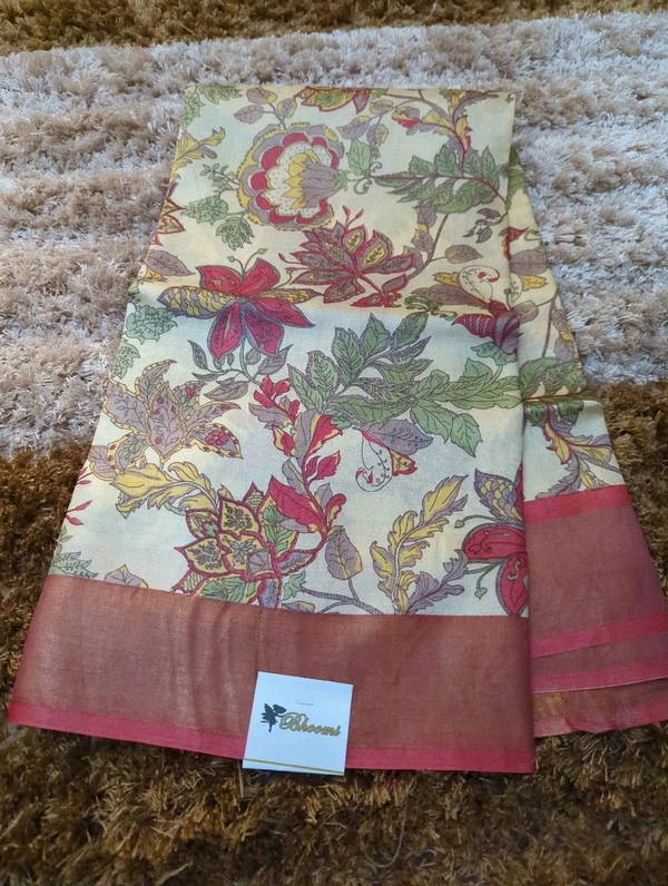 Pure Handloom Tusser Digital - Picasso