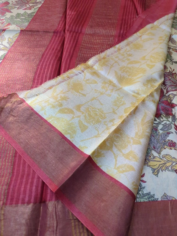 Pure Handloom Tusser Digital - Picasso