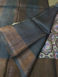 Pure Handloom Tusser Digital - Bone