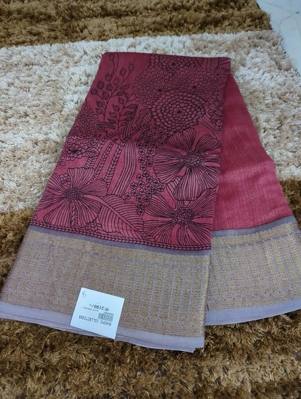 Pure Chanderi Digital  - Black 5