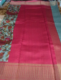 Pure Chanderi Digital  - Black 9