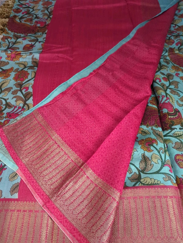 Pure Chanderi Digital  - Black 9