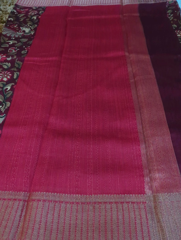 Pure Chanderi Digital  - Black 10