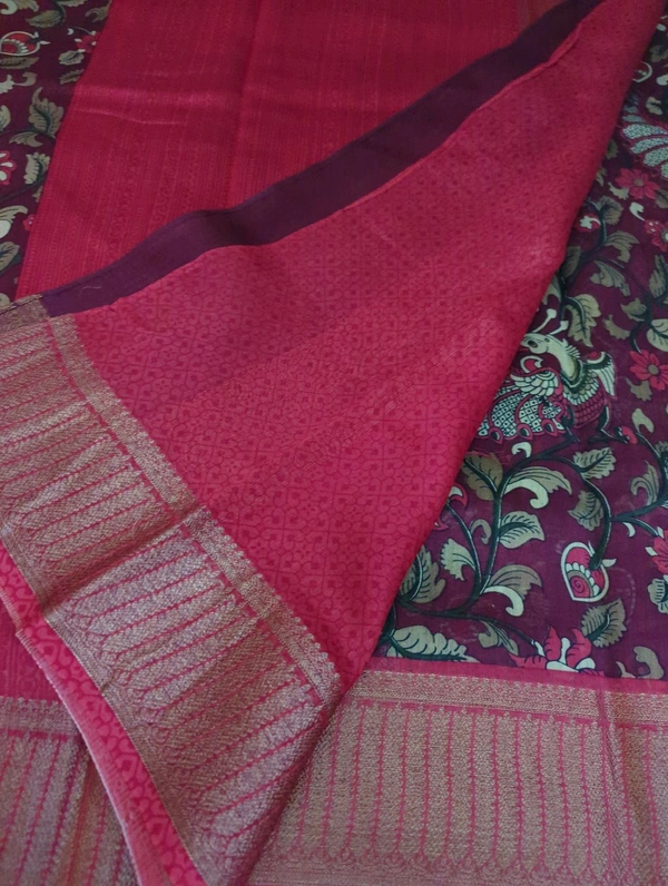Pure Chanderi Digital  - Black 10