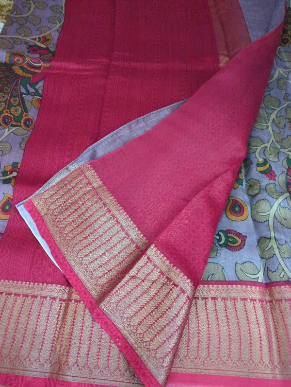 Pure Chanderi Digital  - Black 14