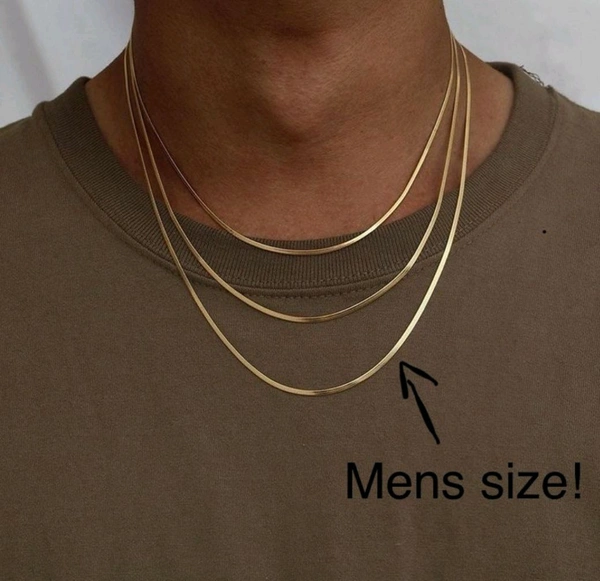 Men's Golden Snake Necklace 
