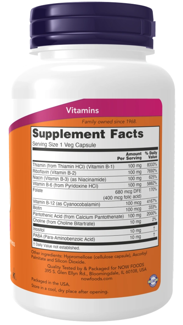 Now Vitamin B-100 - 100 Veg Capsules