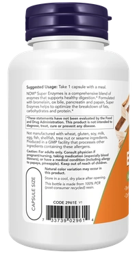 Now Super Enzymes 180 Capsules