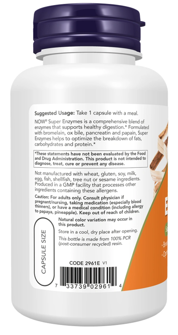 Now Super Enzymes 180 Capsules