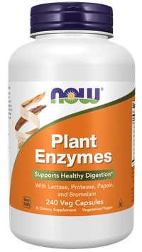 Now Plant Enzymes - 240 Veg Capsules