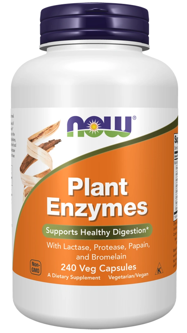 Now Plant Enzymes - 240 Veg Capsules