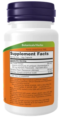 Now Double Strength Milk Thistle Extract 300 mg - 50 Veg Capsules