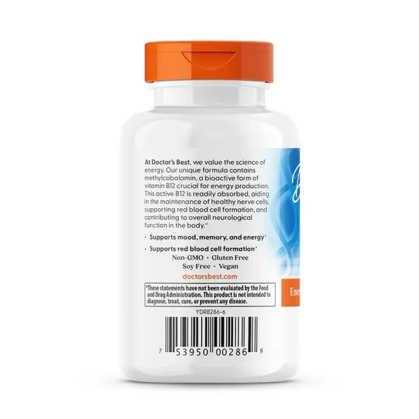 Doctor's Best Fully Active B12, 1,500 mcg - 60 Veggie Caps