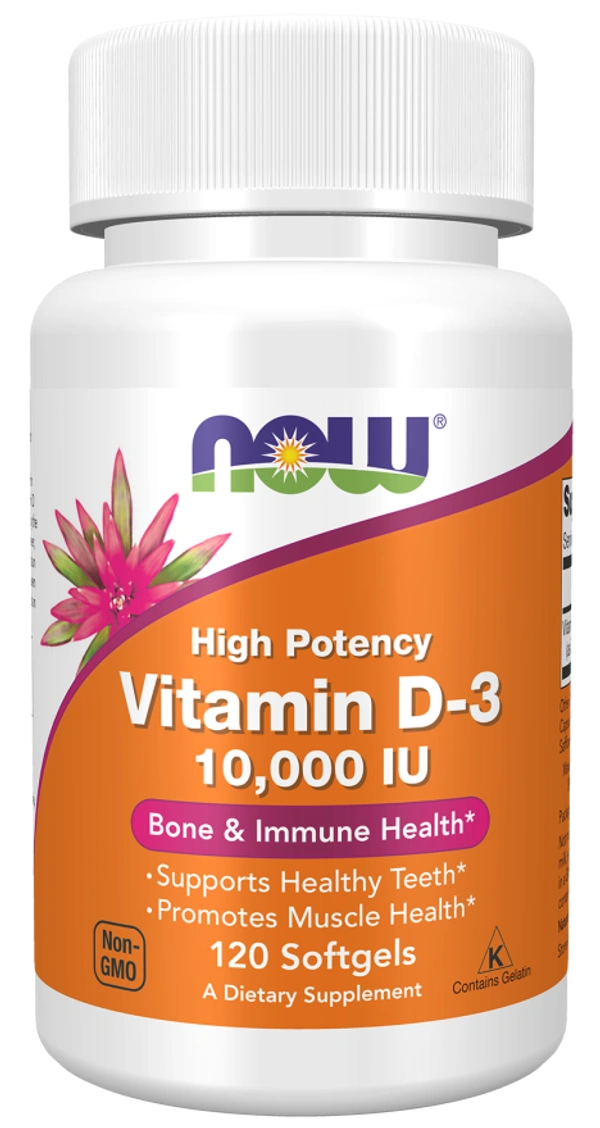 Now Vitamin D-3 10,000 IU - 120 Softgels