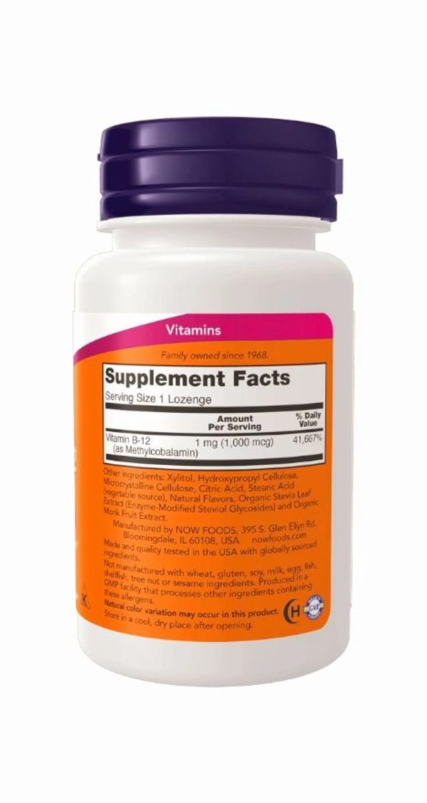 Now Methyl B-12 1,000 mcg 100 Lozenges