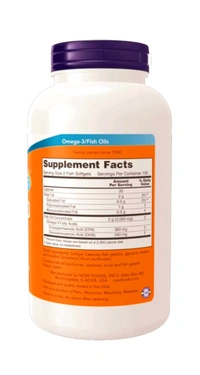 Now Omega-3, Molecularly Distilled 200 Softgels