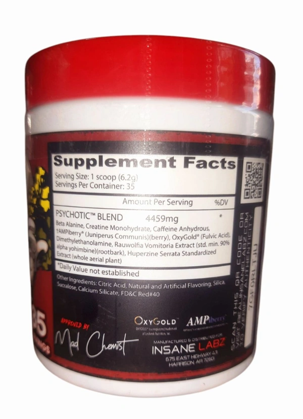 Insane Labz Psychotic 35 Servings - Fruit Punch