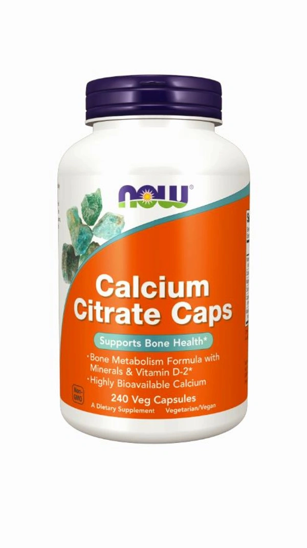 Now Calcium Citrate - 240 Veg Capsules