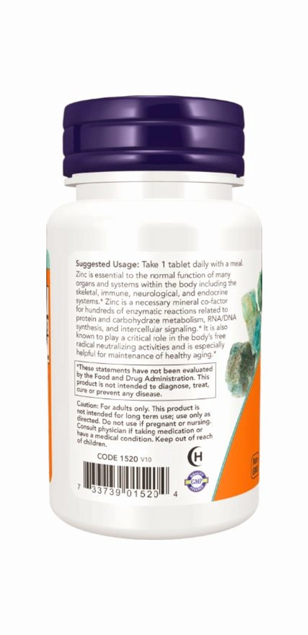 Now Zinc 50 mg - 250 Tablets
