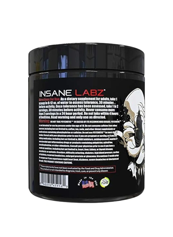 Insane Labz Psychotic Black 35servings - 228g, Watermelon